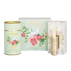 Juego de regalo té para uno té de menta persa ~ menta, menta verde, pétalos de rosa - Imagen 1 de 6