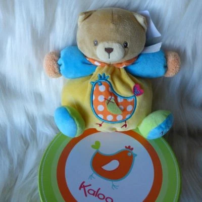 KALOO France Colors SMALL CHUBBY CAT #9632563 Plush Lovey Kitty New - Image 1 of 3