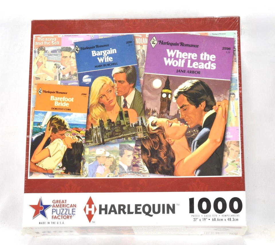 Harlequin Romance Where The Wolf Leads 1000 PC Jigsaw Puzzle 27 X 19
