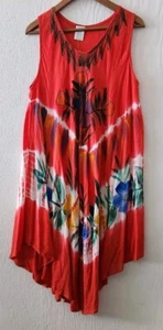 Sita Women Multicolor Floral Asymmetrical Casual Summer Dress One Size - Picture 1 of 7
