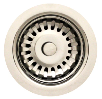 NUEVO Cesta Stainer Colección Whitehaus Blanco Cromo RNW35 WHT RNW35C 3 1/2" Foto 1 de 2