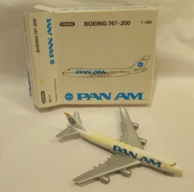 Avión diecast Pan Am vintage 1:600 Boeing 747-200 Schabak Foto 1 de 4
