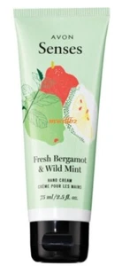Avon Senses Fresh Bergamot & Wild Mint Hand Cream 2.5oz New Rare! - Picture 1 of 1