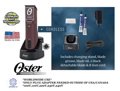 OSTER Pro беспроводной классический 76 съемное лезвие машинка для стрижки волос комплект стилист парикмахер - Изображение 1 из 4