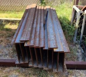 STEEL I BEAMS 8' x 14" - Picture 1 of 8