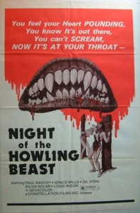 NACHT DES HEULENDEN BIESTES - Achten Sie auf BIGFOOT Sci-Fi - 1975 Filmplakat - Bild 1 von 1