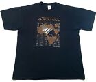 Vintage 1992 Woman Of Africa Black Double Sided Graphic T Shirt XL 90s Hip Hop