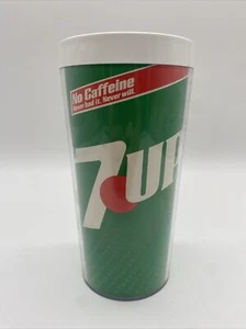 Vaso de plástico Thermo Serv vintage 7UP sin cafeína nunca la tuve nunca - Imagen 1 de 5