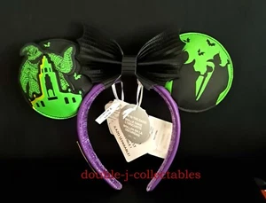 Cerchietto orecchie Disneyland Oogie Boogie Bash 2024 Loungefly Glow in the Dark nuovo con etichette - Foto 1 di 5