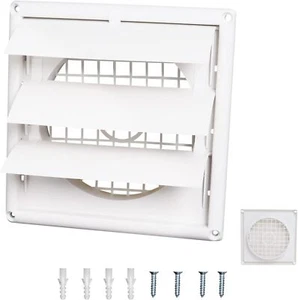 6'' Dryer Vent Cover Outdoor, Dryer Louver Vent Cover for Exterior Wall (Tota... - Picture 1 of 3