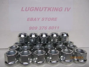 24 LUG NUTS 14 X 1.5 ACORN OPEN END BULGE ZINC PLATED HD 3/4, AFTERMARKET - Picture 1 of 1