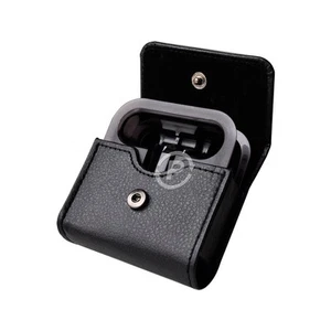 Funda de transporte de cuero para auriculares internos Sony organizador de cables envolvente bobinadora administrador de cables - Imagen 1 de 4