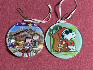 Hallmark 2009 Peanuts UFC rotondo decorazioni natalizie snoopy charlie marrone lucy 3" - Foto 1 di 4