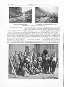 ÉBOULEMENT LA BURBANCHE / ARMÉNIENS ATTAQUE BANQUE OTTOMANE GRAVURE 1896 - Picture 1 of 1