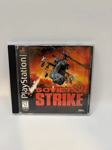 Soviet Strike Sony PlayStation 1 PS1 1996 Complete with Manual CIB Tested - Picture 1 of 6