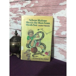 Vintage Children’s Book Former Library “Nelson Malone Meets The Man From Mush-Nu - Imagen 1 de 10
