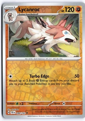 Lycanroc Reverse Holo SV05: Temporal Forces 090/162 NM - Image 1 of 2