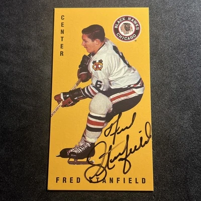 FRED STANFIELD Signed Auto IP Tall Boy 1994 Parkhurst Hockey #37 - Image 1 of 2