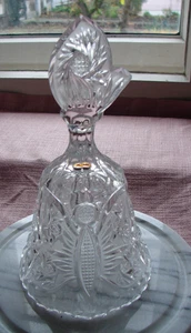 Vintage Pressglas Glas  Glocke Tisch/ Weihnachtsglocke  19x10cm - Bild 1 von 5
