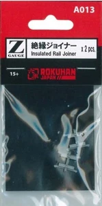 Rokuhan Z Scale 1/220 Scale A013 Insulated Rail Joiner 2 pcs F/S w/Tracking# NEW - Picture 1 of 3