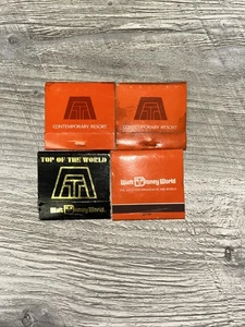 Walt Disney World 4 Vintage Streichholzschachteln Top Of World (D6) - Bild 1 von 2