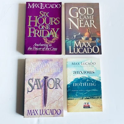 MAX LUCADO - (SEE FULL DESRIPTION FOR FULL INFO)  -   LOT OF   4 PAPERBACK BOOKS - Image 1 of 4