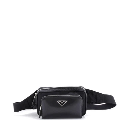 Prada Zip Around Front Pocket Belt Bag Re-Nylon with Leather - Image 1 of 4