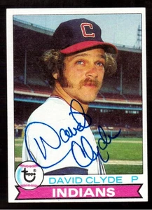 1979 TOPPS #399 DAVID CLYDE AUTOGRAPH, SIGNED CARD - Picture 1 of 1