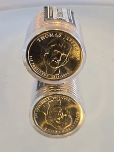 Presidential Dollar Roll (12 Coins) 2007 P Thomas Jefferson - Picture 1 of 4