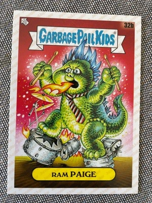GREEN DAY - Garbage Pail Kids Trading Card White Border Ram Paige 32b MINT - Image 1 of 2