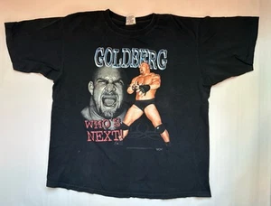 WCW WWF WWE Goldberg vintage anni 90 "Chi è il prossimo?" T-shirt taglia XL 1998 ottime condizioni - Foto 1 di 5
