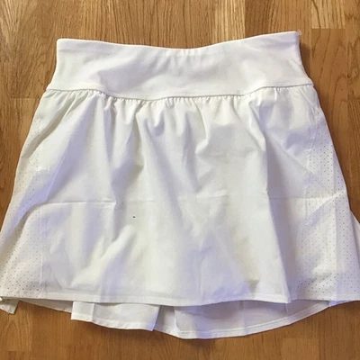 Spanx Women Get Moving Skirt Size M White Gym Tennis - Image 1 of 4