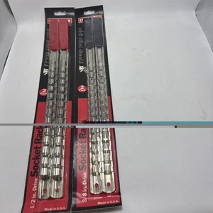 Sears Craftsman USA Socket Racks 3/8" Drive & 1/2" Drive New In Package 41324/5 - Bild 1 von 16