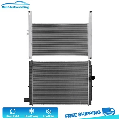 Aluminum Radiator And Condenser For 2003-2006 International Harvester 9200i SBA - Изображение 1 из 4