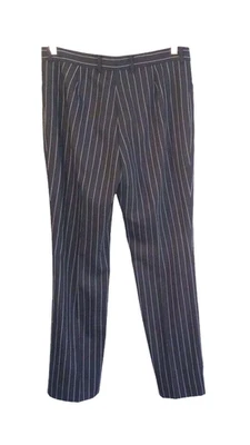 Pantalones para mujer Lauren Ralph Lauren talla 12 NUEVO forrados de lana a rayas blancas y negras Foto 1 de 4