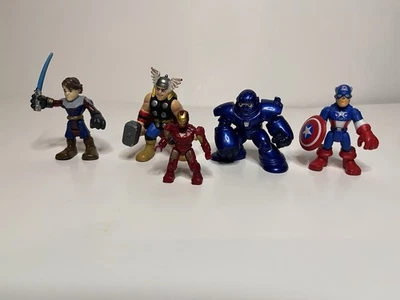 Marvel Mega Bloks Super Hero Squad Star Wars Playskool Heros Mini Figures Lot 5 - image 1 of 4