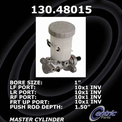 Cilindro maestro de freno centrado para Suzuki Grand Vitara 1999-2005 Foto 1 de 3