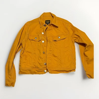 Chaqueta vaquera LEE vintage moderna de mezclilla mostaza, grande para mujer Foto 1 de 4
