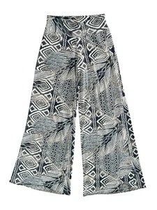 Clara Sun Woo Palazzo Hose Damen S Navy Abstract Artsy Wide Leg Slinky Funky - Bild 1 von 8