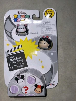 Disney TSUM TSUM Serie 12 Figaro, Blancanieves Plus Mickey Oculto Sorpresa Nuevo Foto 1 de 2