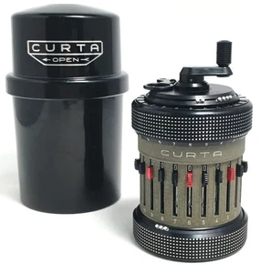 Curta TypeII Type2 Mechanischer Taschenrechner mit Etui【Top】【Aus Japan】 - Bild 1 von 9