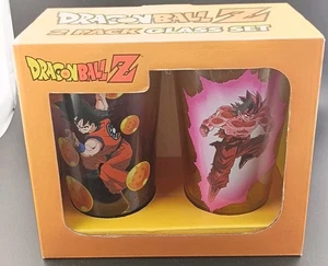 Juego de 2 vasos Goku Dragon Ball Z nuevo en caja - 2015 - Imagen 1 de 3