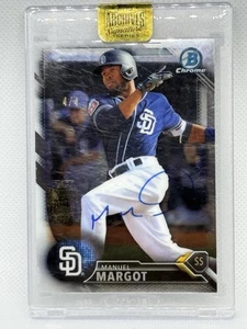 MANUEL MARGOT 2017 TOPPS ARCHIVES SIGNATURE 4/4 SERIES #BCP210 AUTO Padres - Picture 1 of 5