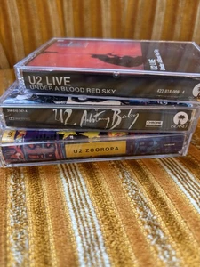 U2 Cassette Lot (3) Tested - Zooropa, Achtung Baby, Under A Blood Red Sky (Live) - Picture 1 of 9