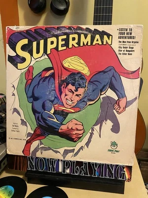 Superman 12" Vinyl LP Record 33 1/3 RPM Peter Pan 8211 (1978) DC Comics Krypton - Image 1 of 2