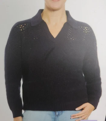 Joseph A Johnny Collar Sweater - Image 1 of 4