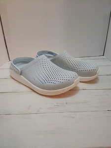 Crocs Shoes Sandals LiteRide Clogs Slip On Heel Strap Lt. Blue Women’s 10 Casual - Picture 1 of 13