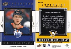 2023-24 NHL Upper Deck - Honor Roll Insert #HR-1 to HR-35 - U-Pick From List