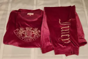 JUICY COUTURE SWEATPANTS SET SIZE XL PINK - Picture 1 of 7