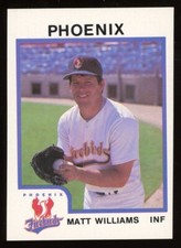1987 ProCards Phoenix Firebirds MATT WILLIAMS RC GIANTS METS UNLV BISHOP CA